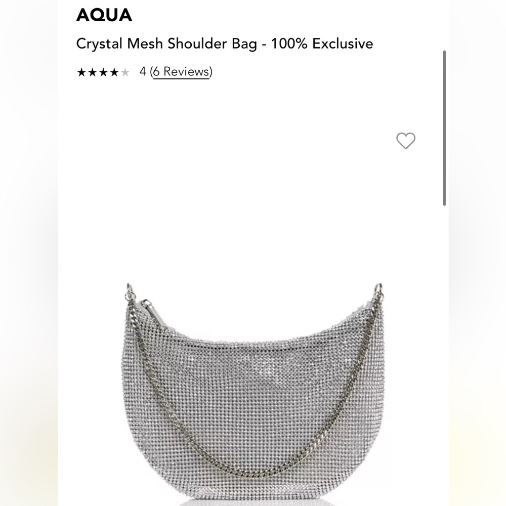 Aqua -Crystal Mesh Bag